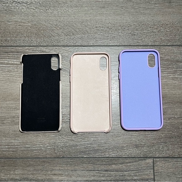 Aritzia (Auxiliary) and Silicone (pink and purple) iPhone X/XS cases - Picture 3 of 5